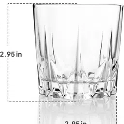 tenacity (Pack of 6) Glass Tumbler Set of 6, 200ml Each | Dishwasher Safe | Comfortable Grip Glass Set Water/Juice Glass image 2