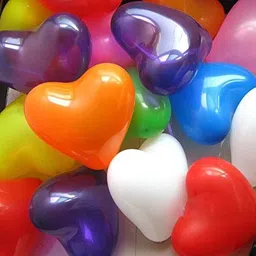 mehta Solid Heart Shape Multicolor Balloons - Extra Premium Quality (50 Pcs) Balloon-picture-16