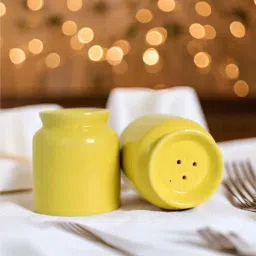 the decor lane Tasteful Twins YellowCeramic (Set of 2) Salt & Pepper Shaker-picture-11