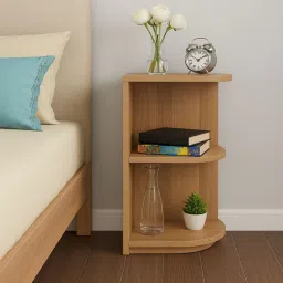 durian Vienta LHS Bedside Table In Brown Colour image 1