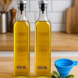 health tag 1000 ml Cooking Oil Dispenser Set image 1