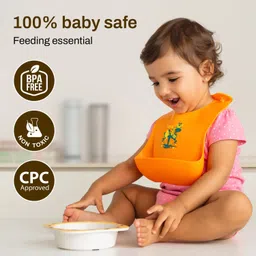 luvlap Silicone Baby Bibs for Feeding & Weaning Babies & Toddlers, Waterproof image 2