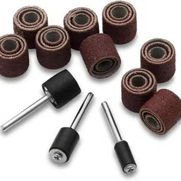 a&s toolshop 51 Pcs Sanding Drum Kit 45 Sanding Bands 6 Mandrills Fits Any Drill Rotary Bit Set image 2