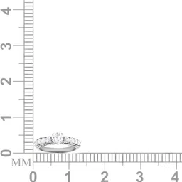 avsar R3795 14kt Cubic Zirconia White Gold ring image 5