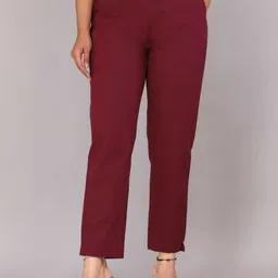 Women Regular Fit PURPLE Pure Cotton pant palazo Women Pyjama-image-0
