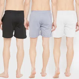 chrome & coral Pack of 3 Solid Men Boxer image 2