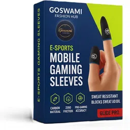 goswami fashion hub Anti-Sweat, High Sensitivity Thumb Sleeves for BGMI, PUBG, Freefire Finger Sleeve image 5