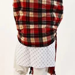 Vrinde Wool Checkered Men Shawl image 3