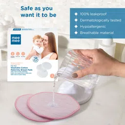 meemee Nursing Cotton Maternity 5 Nursing Breast Pad image 3