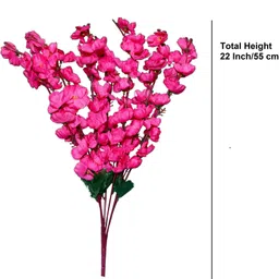 flipkart perfect homes Artificial Orchid Flower Bunch For Vase - 22 Inch/55 cm Red Orchids Artificial Flower image 2
