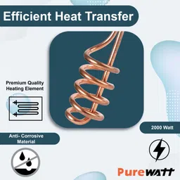 zlymo ISI Mark Shock-Proof & Water-Proof-IR208 2000 W Shock Proof Immersion Heater Rod image 2