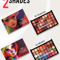 GLAM21 40 Shades Celeste Professional Eyeshadow Palette 50g - Blissful 02 image 3