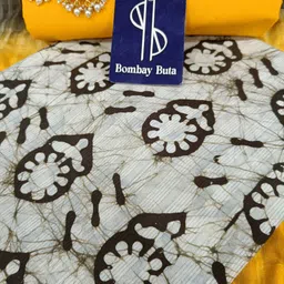 bombay buta Unstitched Pure Cotton Kurta & Churidar Material Printed image 3