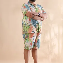 bushirt Shirt Regular Shorts Co-ords Set image 3