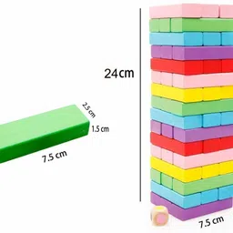 ascend store Construction Blocks 48 Pcs with 2 Dice image 3