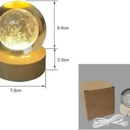 variyaenterprise28 3D Crystal Happy Birthday Lamp Decorative Showpiece - 7 cm image 3