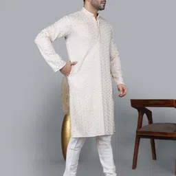 mag Men Cotton Silk Kurta Pyjama Set image 3