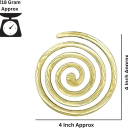 vastu vardan Brass (Plain) Helix |Size-4Inch Approx| Helix For Dosh Correction Decorative Showpiece - 10.16 cm image 2