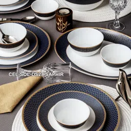 cello Pack of 27 Opalware Glass Dinner Set of 27pcs Dinner Set image 5