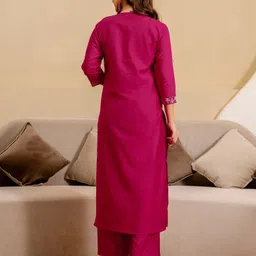 tasrika Embroidered, Embellished Kurta, Trouser/Pant & Dupatta Set image 2