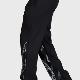 fuaark Men Printed Black Track Pants image 5