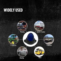 apsmtiv 12V LED/SMD Side Marker light Blue for Truck Trailer Bus Universal Vehicles Car Dash Indicator Lamp image 5