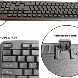 ANJO Wired Keyboard-LED Mouse-Pad-Cleaning Gel-OTG Type C & Micro 6 in 1 Combo Set image 2