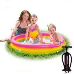 tiny tales Sunset Glow (IND*94) Pool 4 Feet Kids Inflatable Pool With free Pump Inflatable Swimming Pool-picture-27