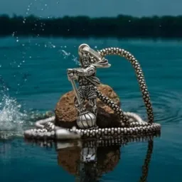 aarav fashion Silver, NA Stainless Steel Pendant Set image 2