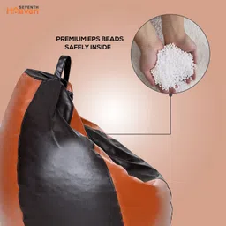 seventh heaven XXXL Pouffe Bean Bag Cover(Without Beans) image 4