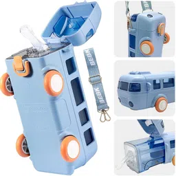 haveli Portable Water Cup in Bus Shape, kids water bottle with strap Portable Water Cup in Bus Shape, kids water bottle with strap Bottle Opener-picture-18