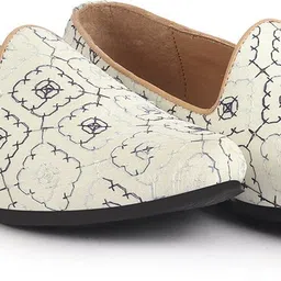 fausto Embroidered Ethnic Slip On Juttis and Mojaris for Wedding|Haldi Slip-On Shoe Mojaris For Men-picture-28