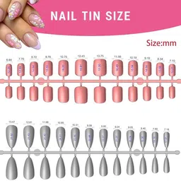 serplex 96 Pieces False Nails Set for Women with Nail Glue for All Occasions image 3