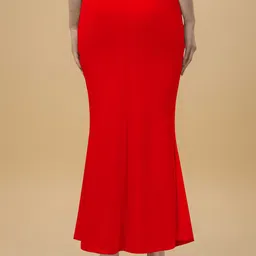 Shayonam and Shayonam Fishcut Saree Shapewear Red Lycra Bland Petticoat Lycra Blend Petticoat image 2