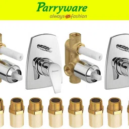parryware Edge concealed Diverter Body , Upper Part MTA 8 pic set of 2 pic 208 Edge Diverter with upper trim Diverter | Brass MTA 3/4 x 1/2 | Complete set Diverter Faucet-picture-14