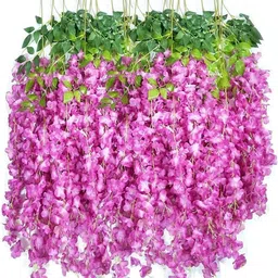 ajaa Purple, Green Westeria Artificial Flower-picture-25