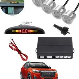 peeps store Universal 4 Silver Reverse Parking Sensor-AP25A684 Universal 4 Silver Reverse Parking Sensor-AP25A684 Parking Sensor-picture-12