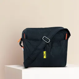 woons Black Men Sling Bag body Men’s Sling Messenger Bag for Travel / Office / Business-picture-11