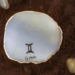 home arte Agate Zodiac Sign Gemini Coaster for Bar, Beer, Coffee, Tea image 4