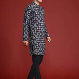 anouk Men Pure Cotton Kurta Pant Set image 5