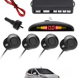 Black Reverse Car Parking Sensor for Universal for All Cars-93 Set of 4 pcs Car Parking Sensors with LED Parking Assistant Kit-93 Parking Sensor-image-50