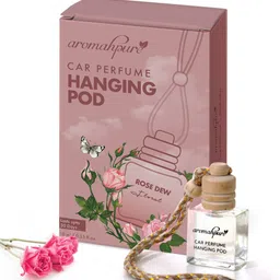 aromahpure Car Perfume Hanging Pod Rose Car Air Freshener Car Freshener Diffuser image 1