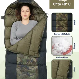 rocksport Pamir +0°C to +8°C Sleeping Bag for Adult with Air Pillow Camping Sleeping Bag image 3