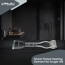 bajaj Immersion Rod Heater Waterproof ! Longer Life [ WARRANTY 2 YEARS ] 1500 W Shock Proof Immersion Heater Rod image 3