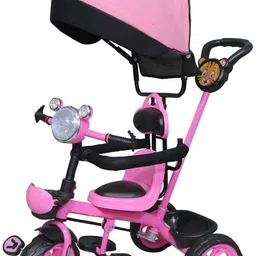 Jimmi Tricycle with Canopy Dual Storage Basket With Hood Parental Handle Control Safety Guardrail Comfort Seat Model_R1 URBAN_ for Kids|Boys|Girls Age 2-5 Years Tricycle-image-42