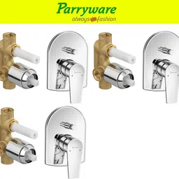 parryware Praseo concealed Diverter Body with Concealed Upper Part set of 3 pic 181 Praseo Diverter with upper trim | Hot and Cold water Mixer | Complete set Diverter Faucet-picture-29