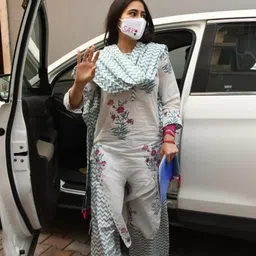 royal export Women Viscose Rayon Kurta Palazzo Dupatta Set image 5