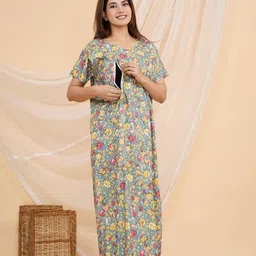 vardhana Women Maternity/Nursing Nighty-picture-14