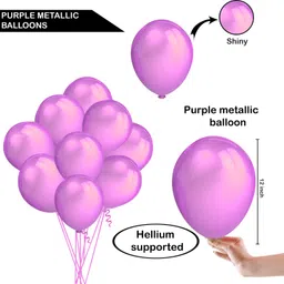 party midlinkerz Solid Set Of 51 Pcs Balloons Decoration/Girls birthday decoration Balloon image 2