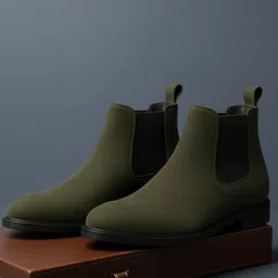 kraasa Chelsea Luxury Solid Outdoor, Trendy, Lightweight, Cushioned Footbed Boots For Men-picture-18